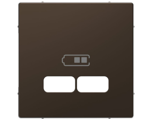 Лицьова панель Merten D-Life для розетки USB мокко