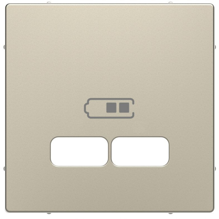 Лицьова панель Merten D-Life для USB-розетки цукру · MERTEN · uk/centralnaya-nakladka-merten-dlya-usb-mehanizma-21a-sahara-mt