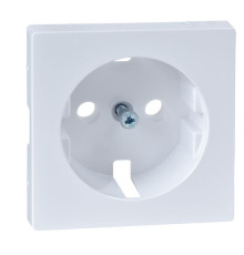 Лицьова панель Merten розетки із заземленням та захисними шторками активно-білий
