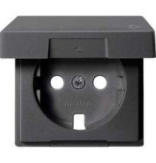 Центральна плата Merten для розетки SCHUKO з кришкою антрацит