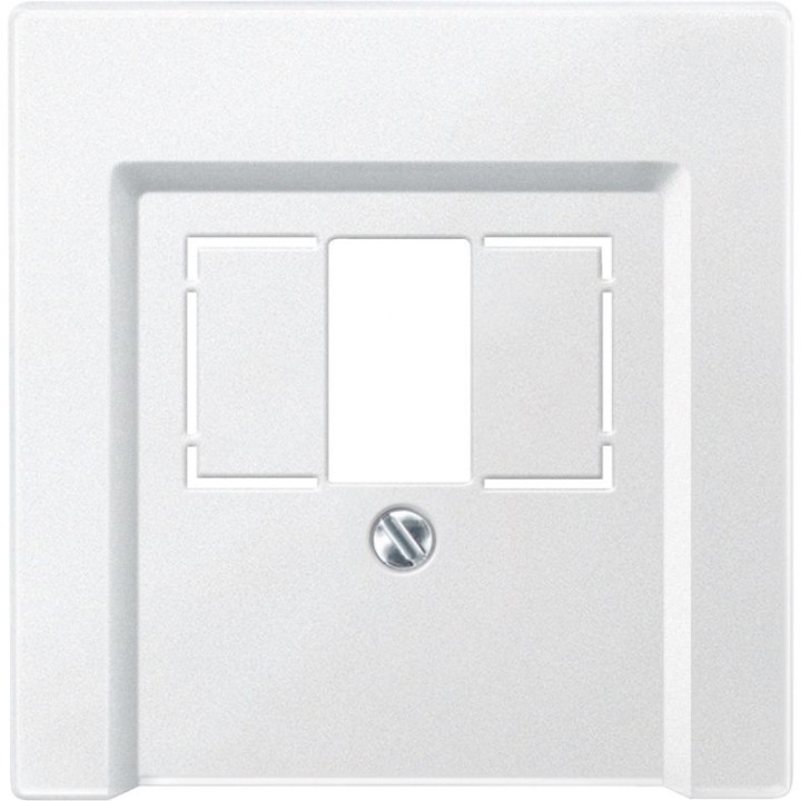 Лицьова панель Merten для TAE/Audio/USB/HDMI розетки полярно-білий матовий · MERTEN · uk/litsova-panel-dlya-taeaudiousbhdmi-rozetki-polyarno-bilij-mat