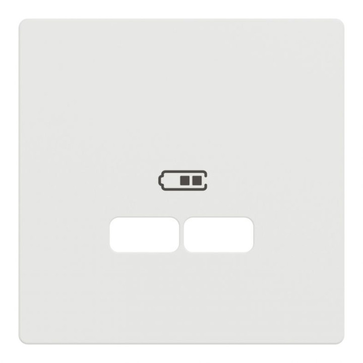 Лицьова панель Merten D-Life для USB-розетки матовий білий · MERTEN · uk/litsova-panel-dlya-usb-rozetki-matovij-bilij-d-life