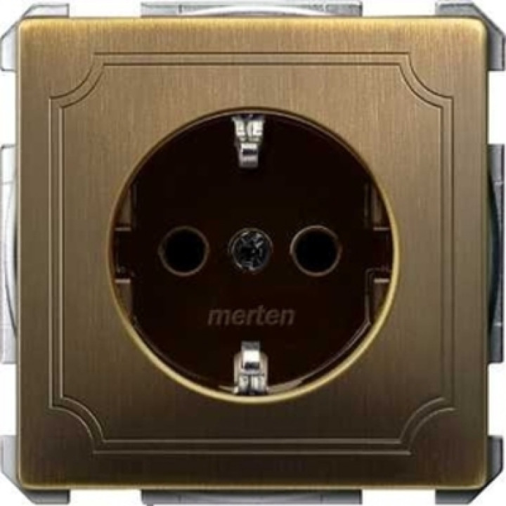 Механізм розетки Merten SCHUKO із заземленням антрацит латунь · MERTEN · uk/mehanizm-rozetki-merten-schuko-s-zazemleniem-antracit-latun