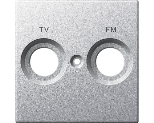 Накладка антеною розетки Merten двопостовий TV + FM алюміній