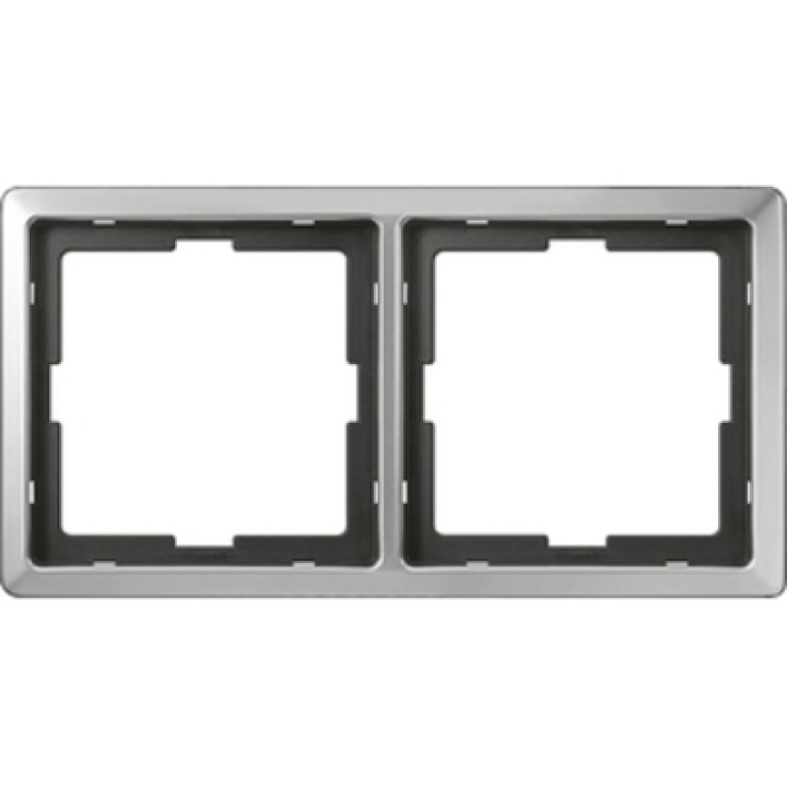 Рамка 2-постова ARTEC, сталевий Merten · MERTEN · uk/ramka-2-postovaya-artecstalnoj-merten-mtn481246