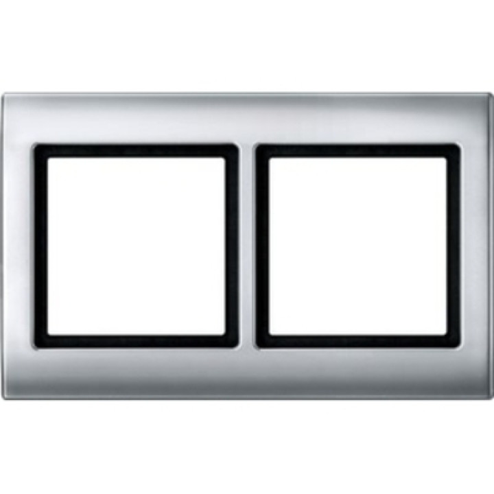 Рамка Merten Aquadesign 2-пісна алюміній · MERTEN · uk/ramka-merten-aquadesign-2-postnaya-alyuminij-mtn400260