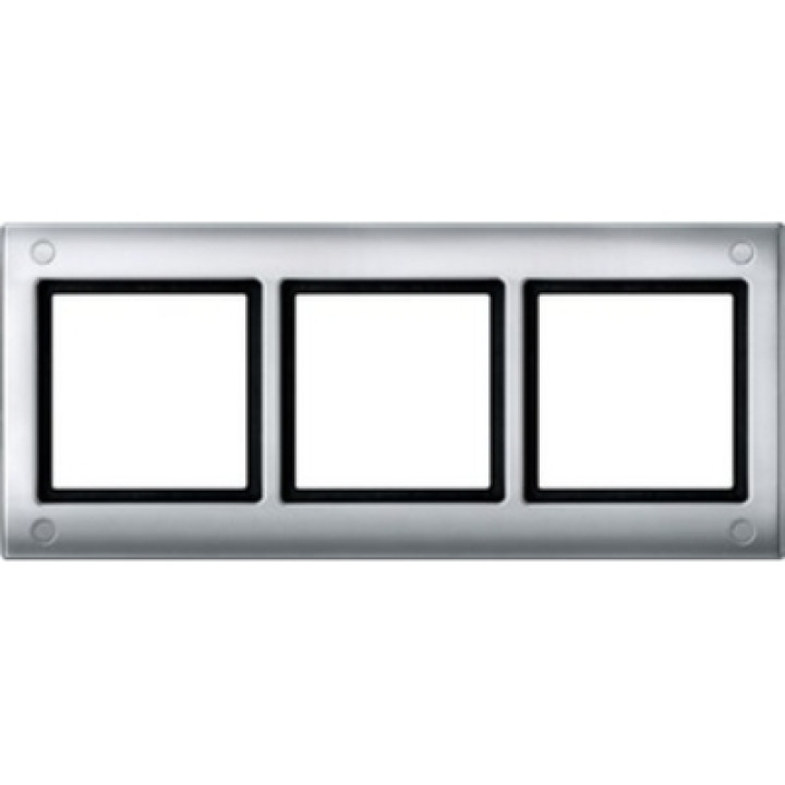 Рамка Merten Aquadesign 3-постова з гвинтовим кріпленням алюміній · MERTEN · uk/ramka-merten-aquadesign-3-postovaya-s-vintovym-krepleniem-al