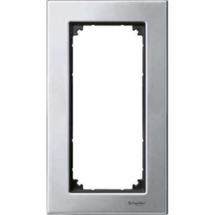 Рамка Merten металева 2-постова без перегородки M-ELEGANCE платина · MERTEN · uk/ramka-merten-metallicheskaya-2-postovaya-bez-peregorodki-m-e-