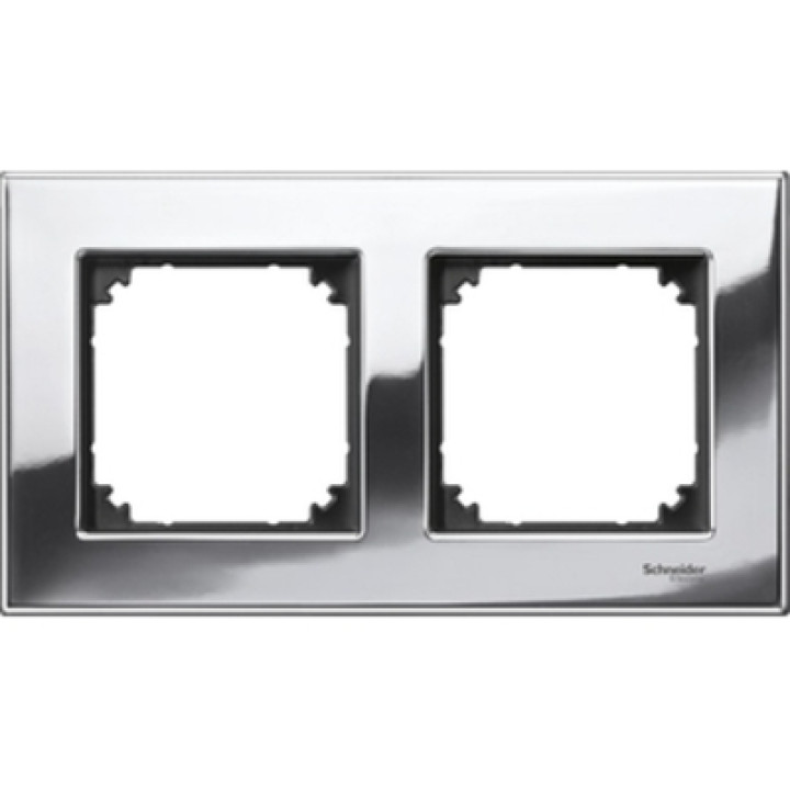 Рамка Merten металева 2-постова M-ELEGANCE хром · MERTEN · uk/ramka-merten-metallicheskaya-2-postovaya-m-elegance-hrom-mtn