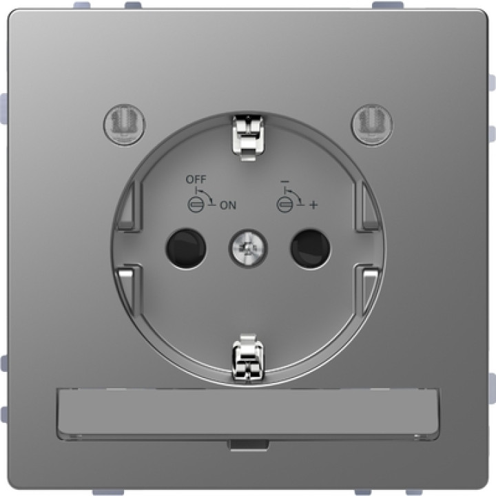 Розетка Merten 16а з з/к і led модулем нерж. сталь · MERTEN · uk/rozetka-merten-16a-s-zk-i-led-modulem-nerzh-stal-mtn2304-603
