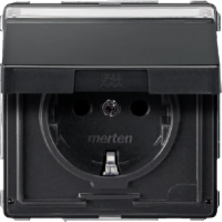 Розетка Merten Aquadesign з кришкою і полем для написів антрацит · MERTEN · uk/rozetka-merten-aquadesign-s-kryshkoj-i-polem-dlya-nadpisej-a