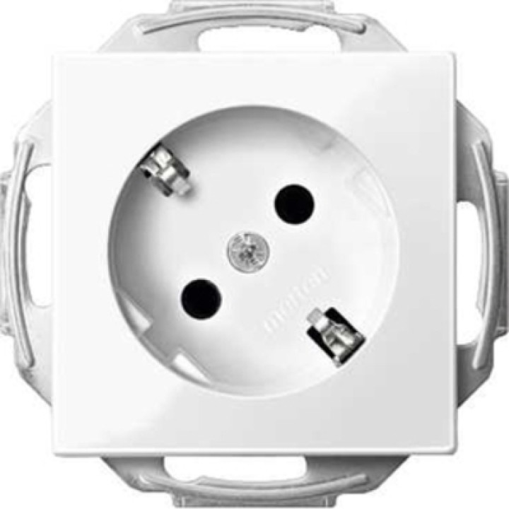 Розетка Merten SCHUKO 45 із заземленням полярно-білий · MERTEN · uk/rozetka-merten-schuko-45-s-zazemleniem-polyarno-belyj-mtn237