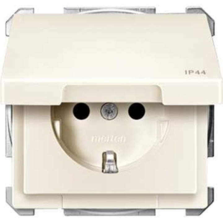 Розетка Merten SCHUKO IP44 з кришкою і заземленням бежевий · MERTEN · uk/rozetka-merten-schuko-ip44-s-kryshkoj-i-zazemleniem-bezhevyj
