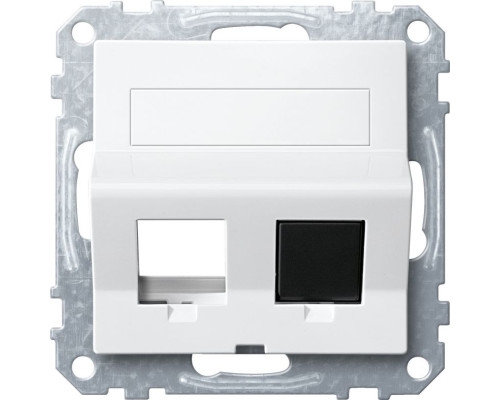 Вивід кабелю Merten для модульного конектора jack з нахилом полярно-білий