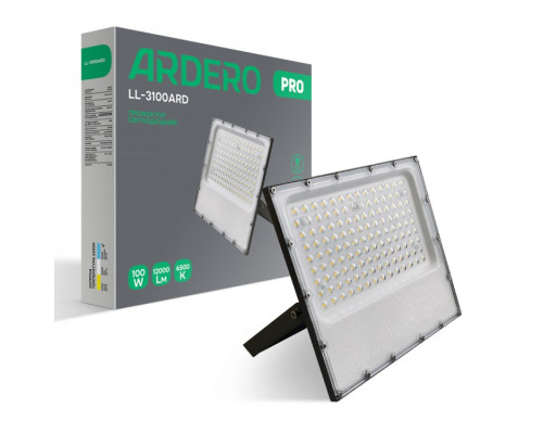 Світлодіодний прожектор Ardero LL-3100ARD PRO 100Вт 6500K IP65 сірий