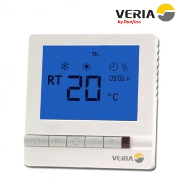 Терморегулятор Veria Control T45 з ж/к дисплеєм білий (189B4060) · VERIA · uk/termoregulyator-veria-control-t45-z-zh-k-dyspleyem-bilyj-189b