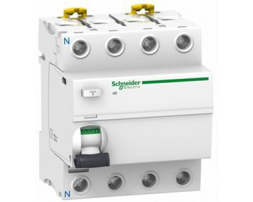 Диференціальне реле (ПЗВ) Schneider Electric Acti9 iID 4P 100A 300мА AC