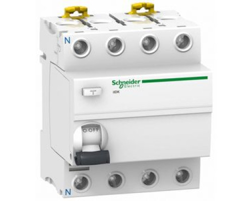Диференціальне реле (ПЗВ) Schneider Electric Acti9 iID K 4P 63A 300мА AC