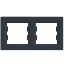 Кнопка Schneider Electric Asfora Plus «світло» з підсвічуванням антрацит