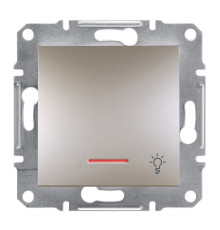 Кнопка Schneider Electric Asfora Plus «світло» з підсвічуванням бронза