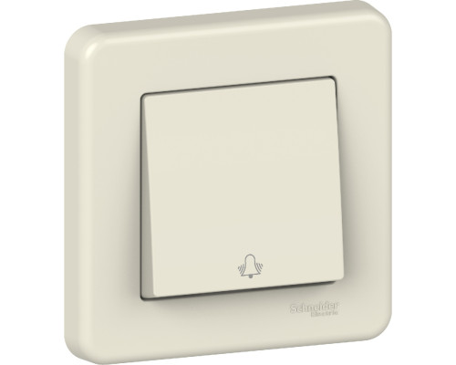 Кнопка Schneider Electric Leona «Дзвінок» крем