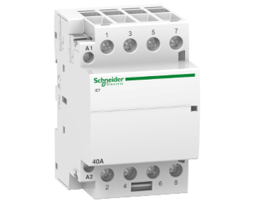 Контактор Schneider Electric Acti9 40A 4НО 230/240В, 50Гц