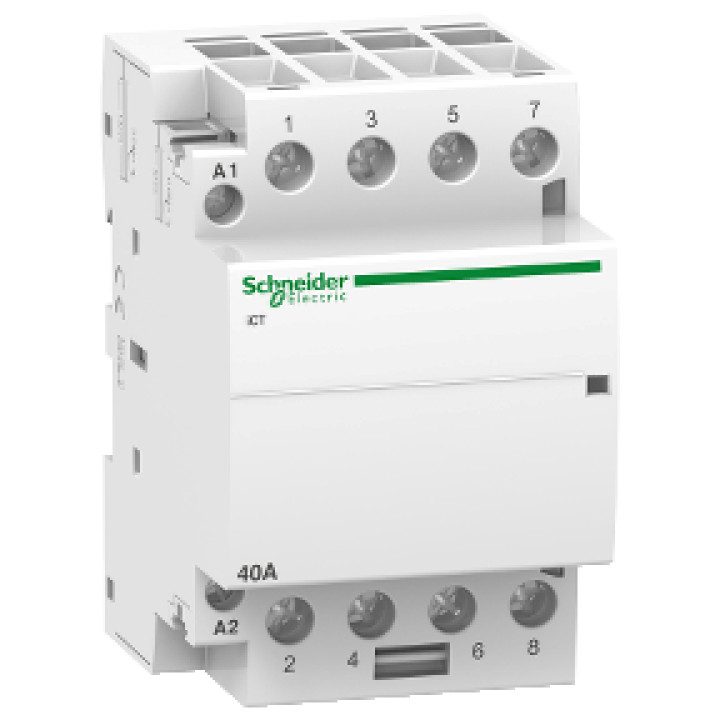 Контактор Schneider Electric Acti9 40A 4НО 230/240В, 50Гц · Schneider Electric · uk/kontaktor-schneider-electric-acti9-40a-4no-230240v-50gc-a9c2