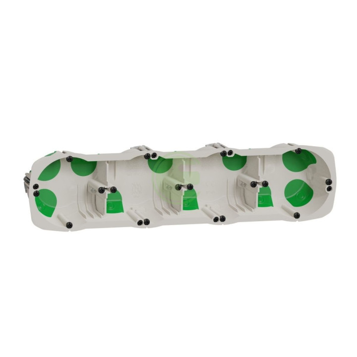 Коробка Schneider Electric 4 місця установча д/суцільних стін Multifix Air 67x40 · Schneider Electric · uk/korobka-schneider-electric-4-mesta-ustanovochnaya-dsploshnyh