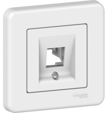 Накладка Schneider Electric Leona RJ45 1 мод. білий