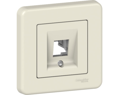 Накладка Schneider Electric Leona RJ45 1 мод. крем