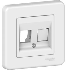 Накладка Schneider Electric Leona RJ45 2 мод. білий