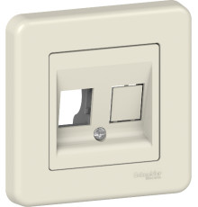 Накладка Schneider Electric Leona RJ45 2 мод. крем