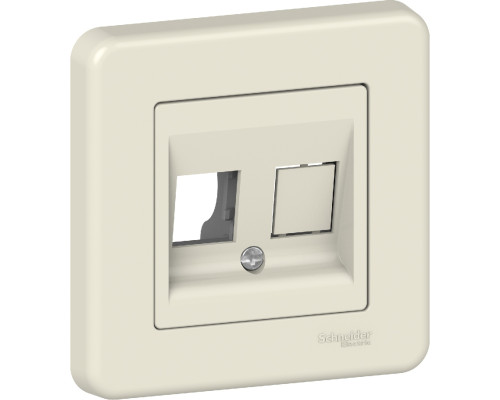 Накладка Schneider Electric Leona RJ45 2 мод. крем