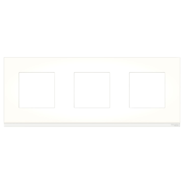 Рамка Schneider Electric Unica New Pure 3-поста матове скло · Schneider Electric · uk/ramka-schneider-electric-unica-new-pure-3-posta-matovoe-stek