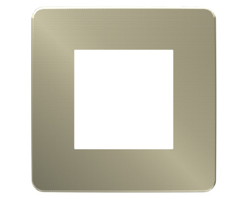 Рамка Schneider Electric Unica New Studio Metal 1-пост бронза/білий