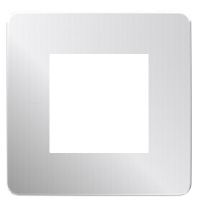 Рамка Schneider Electric Unica New Studio Metal 1-пост хром/антрацит
