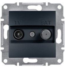 Розетка Schneider Electric Asfora Plus TV-SAT одинарна (1 дБ) антрацит