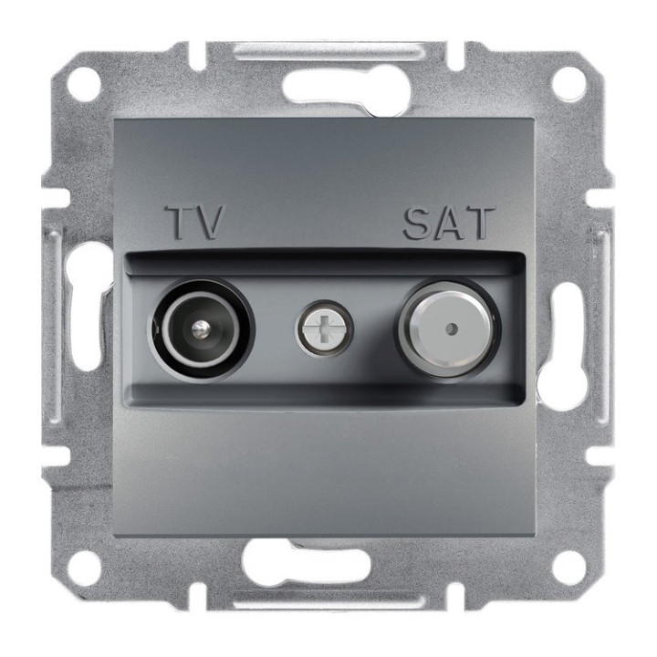 Розетка Schneider Electric Asfora Plus TV-SAT прохідна (8 дБ) сталь · Schneider Electric · uk/rozetka-schneider-electric-asfora-plus-tv-sat-prohodnaya-8-d-