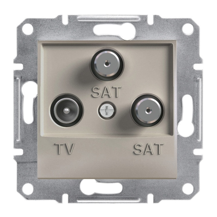 Розетка Schneider Electric Asfora Plus TV-SAT-SAT кінцева (1 дБ) бронза · Schneider Electric · uk/rozetka-schneider-electric-asfora-plus-tv-sat-sat-koncevaya-2