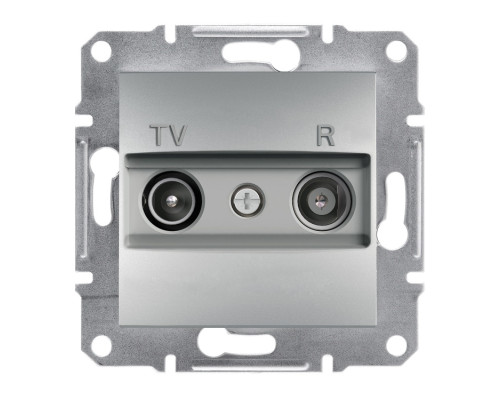 Розетка Schneider Electric Asfora Plus TV/R кінцева (1 дБ) алюміній