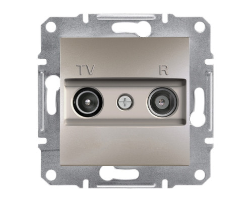 Розетка Schneider Electric Asfora Plus TV/R кінцева (1 дБ) бронза