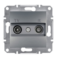 Розетка Schneider Electric Asfora Plus TV/R прохідна (8 дБ) сталь
