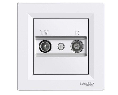 Розетка Schneider Electric Asfora TV/R прохідна (8 дБ) біла