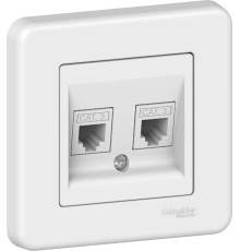 Розетка Schneider Electric Leona RJ11 білий