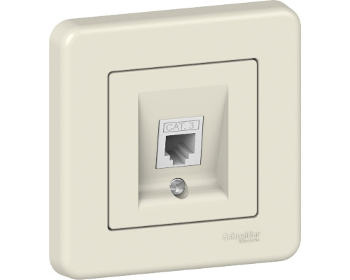 Розетка Schneider Electric Leona RJ11 крем