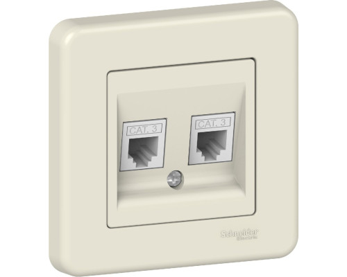 Розетка Schneider Electric Leona RJ11 крем