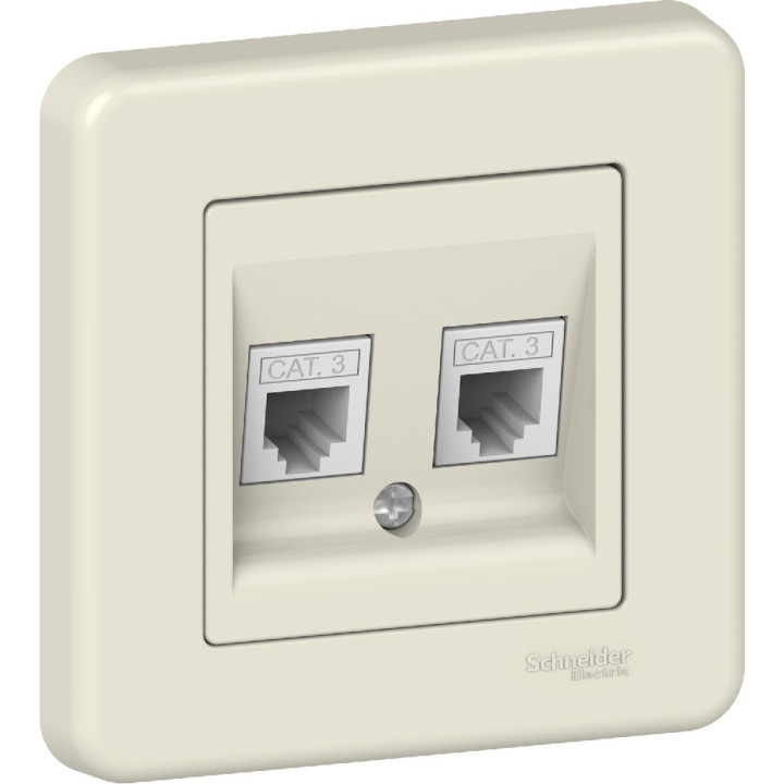 Розетка Schneider Electric Leona RJ11 крем · Schneider Electric · uk/rozetka-schneider-electric-leona-rj11-krem-lna4200123