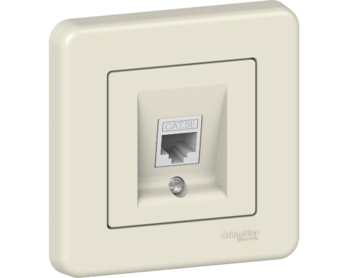 Розетка Schneider Electric Leona RJ45 cat 5e крем