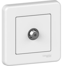 Розетка Schneider Electric Leona SAT кінцева білий