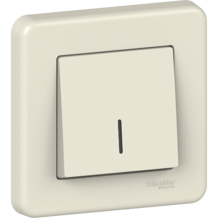 Вимикач Schneider Electric Leona 1-клавішний з підсвіткою крем · Schneider Electric · uk/vyklyuchatel-schneider-electric-leona-1-klavishnyj-s-podsvet-